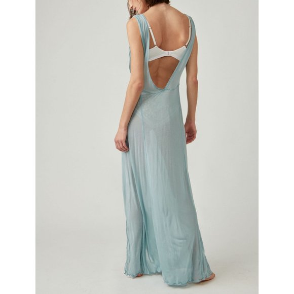 FREE PEOPLE Have To Have It Maxi Tee / Sparkling Water - Picture 7 of 10